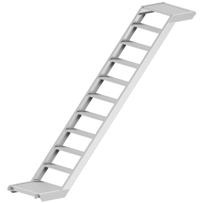 U-Podesttreppe, Aluminium